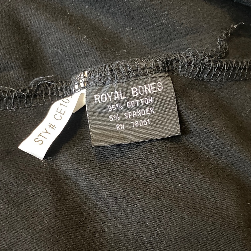 Royal Bones Black and White Skull Midi Dress - Picture 5 of 5